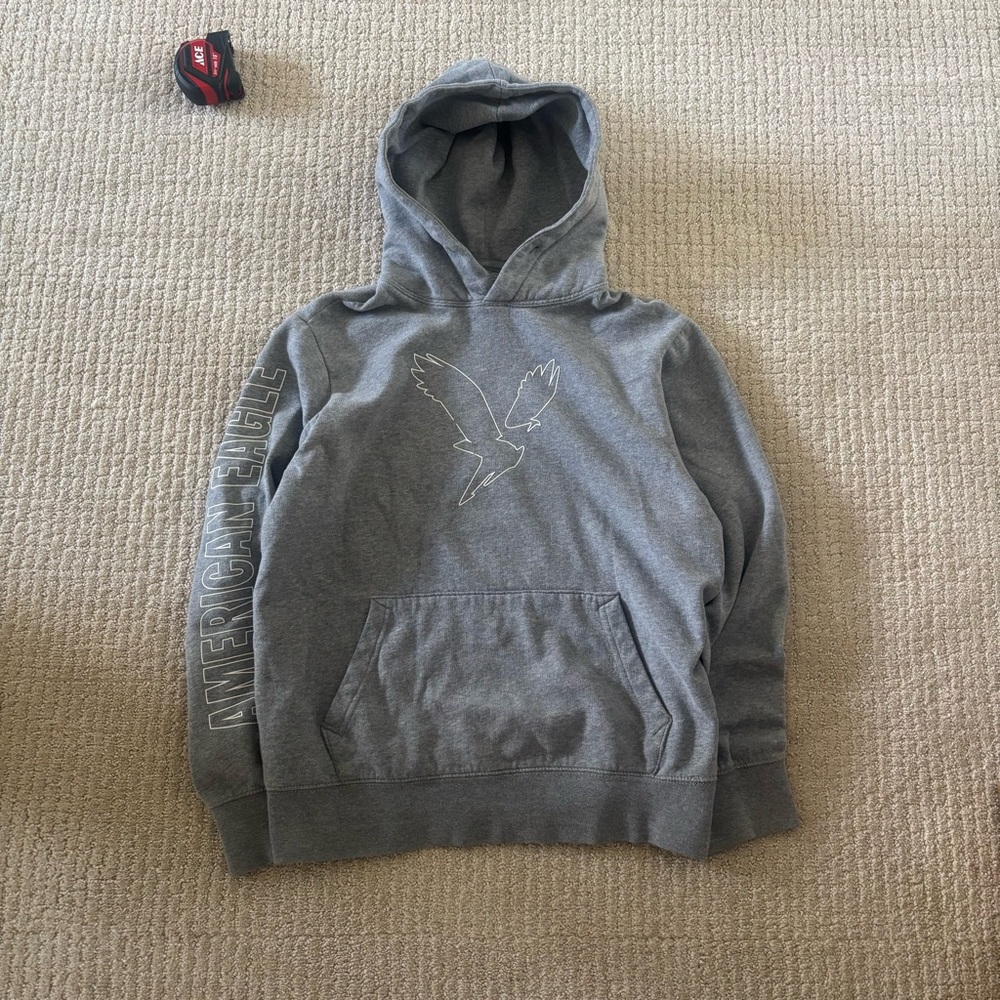 American Eagle Outfitters Gray Hoodie for Men